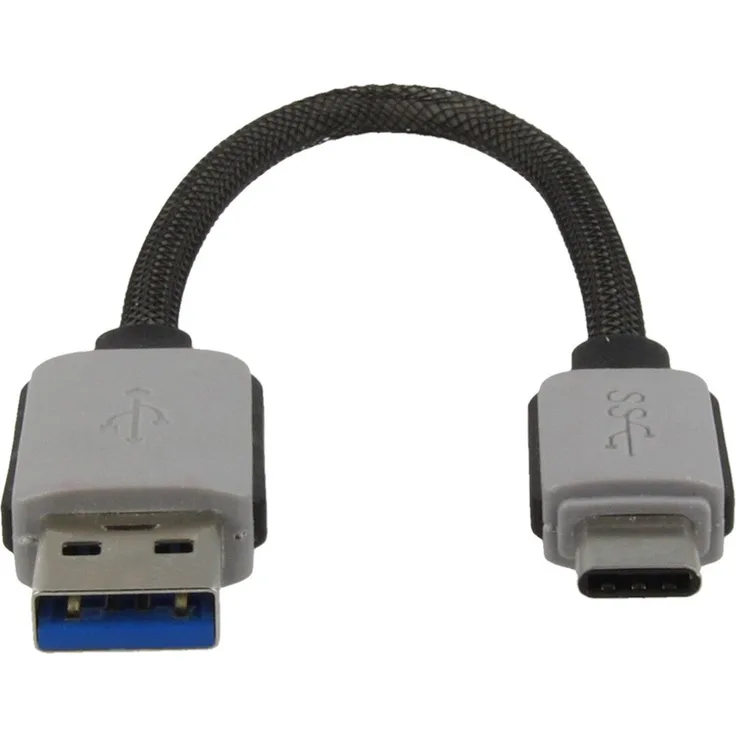 4smarts Basic Micro-USB Typ-A auf Typ-C 21cm schwarz