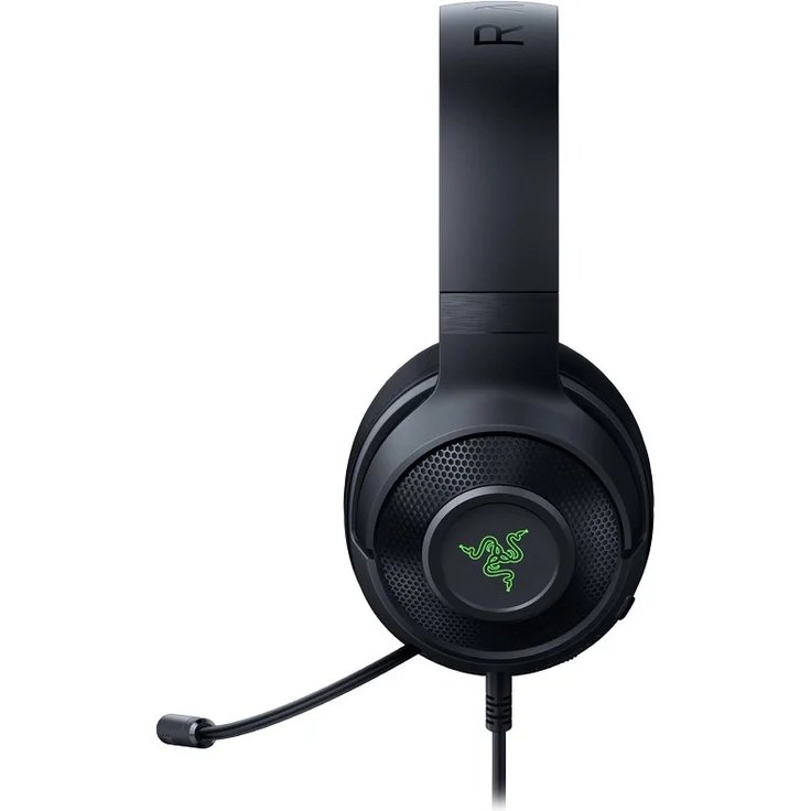 Razer Kraken X USB - Gaming Headset: Digitales Surround Sound Gaming-Headphones (7.1 Surround Sound, Flexibles Kardioid-Mikrofon, Ultra leicht) schwarz – Bild 2