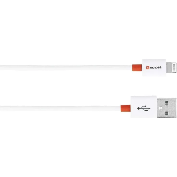 SKROSS Charge'n Sync Lightning Connector, 2m, White, Retail Essential Packaging