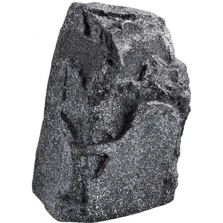 MONACOR GLS-301-GR, wetterfester ELA-Gartenlautsprecher''Rock'' in Stein-Optik, Outdoor Lautsprecher für die Musik-Wiedergabe im Außenbereich z. B. Gärten, Restaurants und Bars, 1 Stück in Grau Außenlautsprecher - 90 Watt - grau