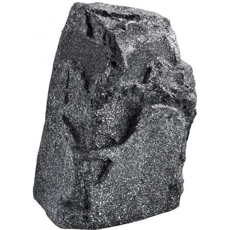 MONACOR GLS-301-GR, wetterfester ELA-Gartenlautsprecher''Rock'' in Stein-Optik, Outdoor Lautsprecher für die Musik-Wiedergabe im Außenbereich z. B. Gärten, Restaurants und Bars, 1 Stück in Grau Außenlautsprecher - 90 Watt - grau