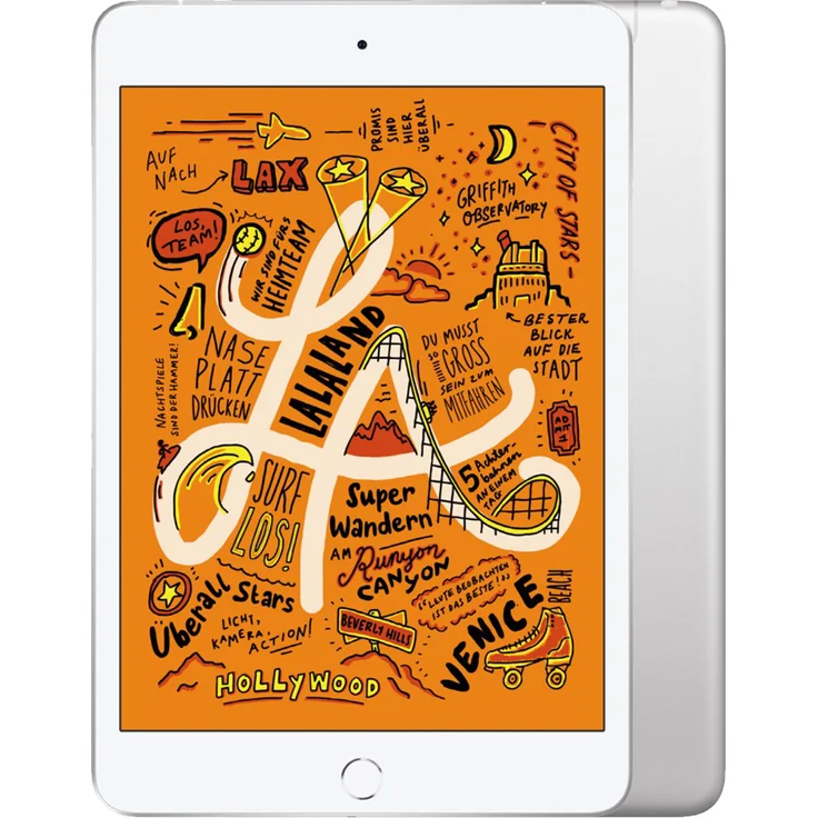 Apple iPad Mini (2019) WiFi + Cellular Quad-HD-Auflösung 7,9 Zoll, LTE-Tablet, Hexa-Core, 3 GB RAM, 64 GB Speicher, iOS (Update auf iPadOS), Silber (MUX62FD/A) – Bild 2