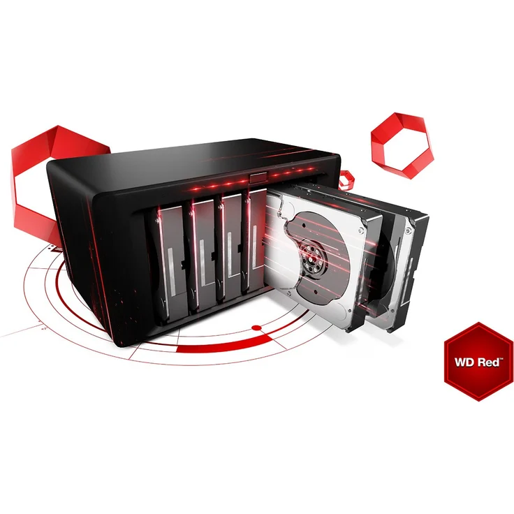WD Red Plus NAS Hard Drive WD30EFRX - Festplatte - 3 TB - intern - 3.5 Zoll (8.9 cm) - SATA 6Gb/s - Puffer: 64 MB - für My Cloud EX2, EX4 (WD30EFRX) – Bild 4