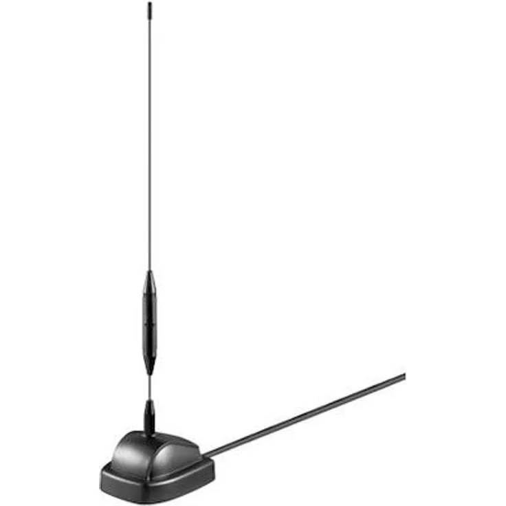 Goobay 67087 Aktive DVB-T2 (HD) Zimmerantenn Schwarz 18,5 dB - 21,5 dB Antenne zum Empfang von DVB-T - DVB-T2 HD Programmen