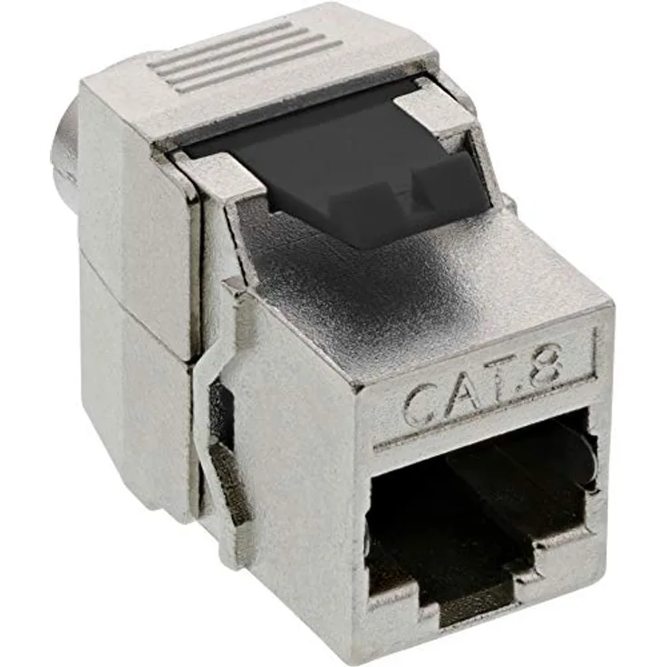 InLine 76202G Keystone RJ45 Buchse, SNAP-In, Cat.8.1, Schraubverschluss