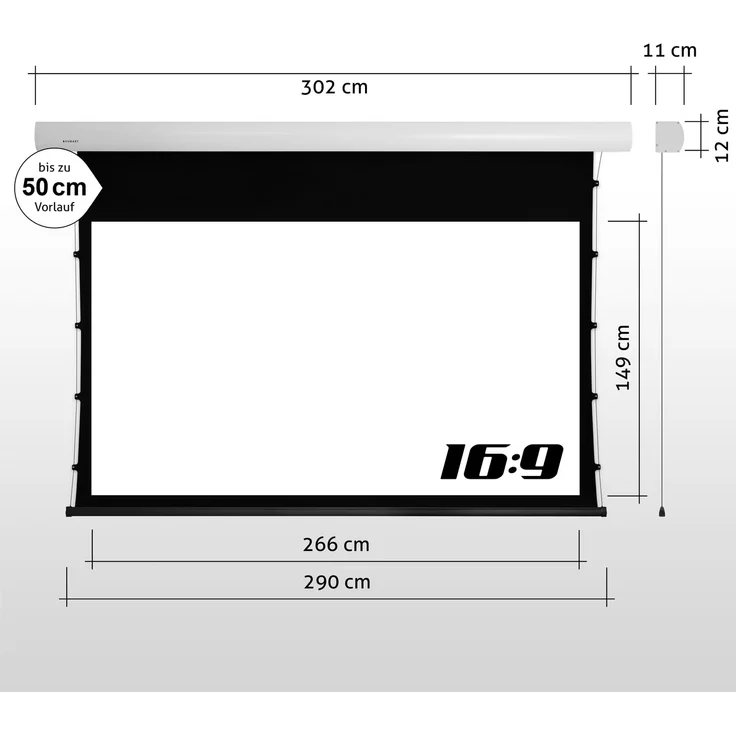 ESMART Expert XTS Tension Leinwand 266 x 149 cm (120'') 16:9 – Bild 3