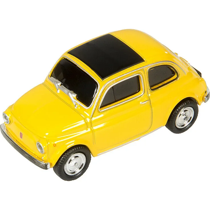 GENIE USB-Stick ''Fiat 500'' Oldtimer gelb, 32GB