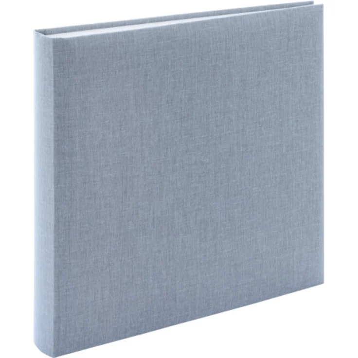 goldbuch Fotoalbum Summertime Trend 2, Fotobuch mit 60 weißen Seiten mit Pergamin Trennblätter, Erinnerungsalbum mit Leinen Einband, Foto Album zum Einkleben, 24607, Blau-grau, 25 x 25 x 4 cm – Bild 1