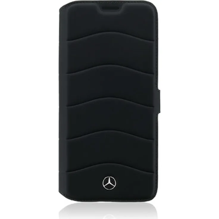Mercedes-Benz Book Case Leather Black, Wave III Line, für Samsung Galaxy G955 S8 Plus, MEFLBKS8LCUSBK, Blister #3700740400098