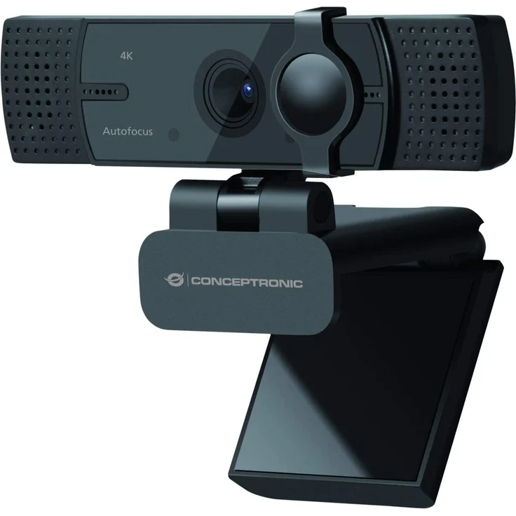Conceptronic AMDIS07B - Web-Kamera - Farbe - 8,3 MP - 3840 x 2160 - 4K - feste Brennweite - Audio - USB2.0 - MJPEG, YUY2 - Gleichstrom 5 V (AMDIS07B) – Bild 1
