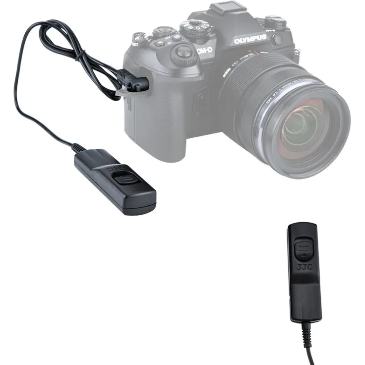 JJC Fernauslöser Kabel Fernauslöser für Olympus OM-D E-M1 Mark II ohne Spiegel Micro Four Thirds Digital Kamera –-ähnlich Original Olympus rm-cb2 Auslösekabel
