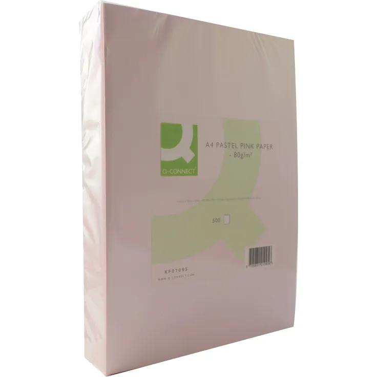Q Connect Kopierpapier A4, 80 g-m² farbig ? Pink Ries