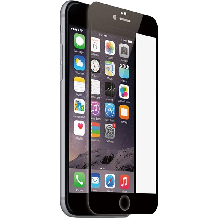 KMP Protective Glass, iPhone 6 Plus, 6s Plus, frame black