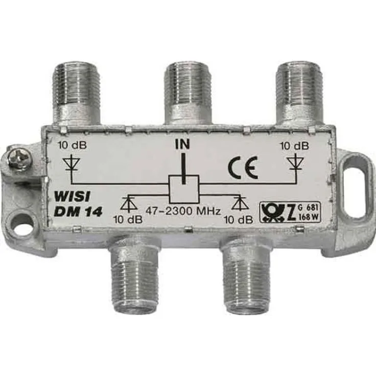 Wisi Sat Verteiler 4-fach DM 14 A 5-2400 MHz für Sat Anschluss