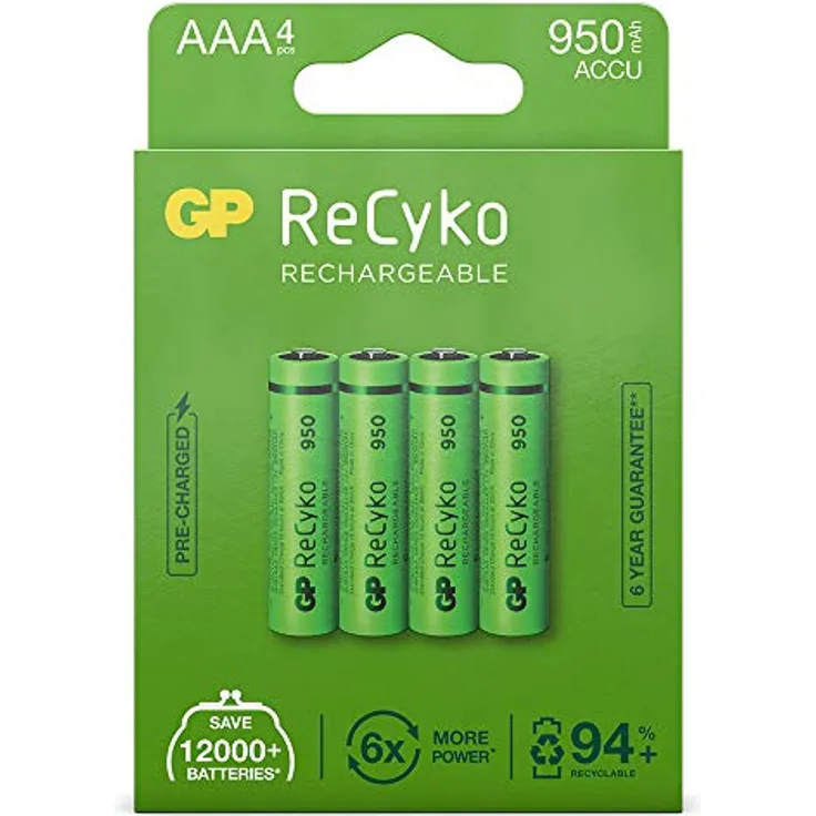 GP Recyko+ AAA 950MAH