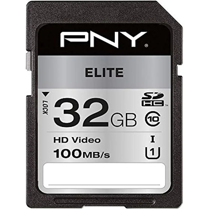 PNY Elite R100 SDHC 32GB, UHS-I U1, Class 10 (P-SD32GU1100EL-GE)