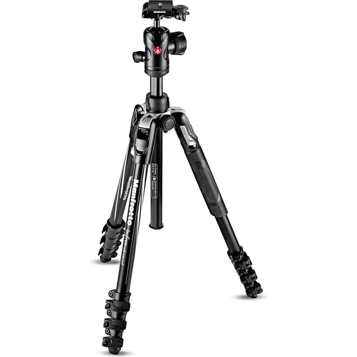 Manfrotto MKBFRLA4BK-BH Befree Advanced Alu Reisestativ QPL (Klemmverschluss) mit Kugelkopf, inkl.Tasche (für Canon, Nikon, Sony, DSLR, CSC, Spiegellose Kamera, Traglast), Klemmverschluss-schwarz – Bild 1