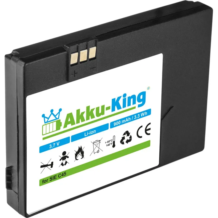 Akku-King Akku für Siemens A50, C45, M50, MT50 ersetzt V30145-K1310-X213 - Li-Ion 900mAh