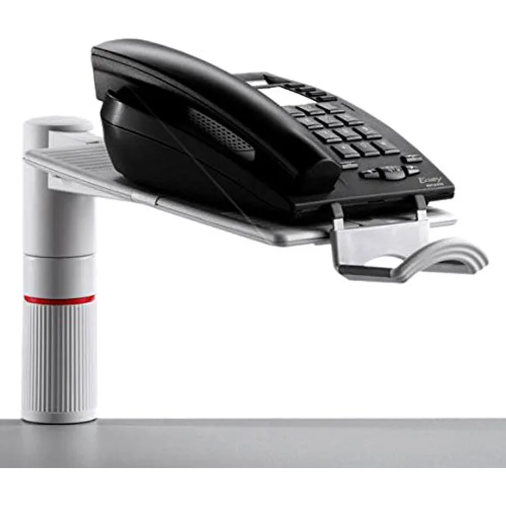 Novus PhoneMaster Schreibtisch Telefonhalterung lichtgrau