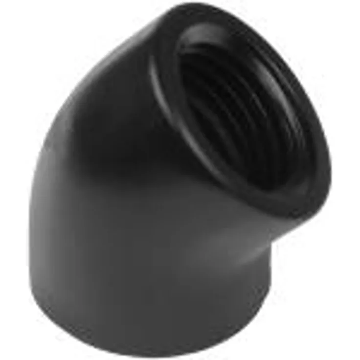 Nanoxia CoolForce CF Fitting - Liquid cooling system angled adapter - Schwarz (CF-MGF045)