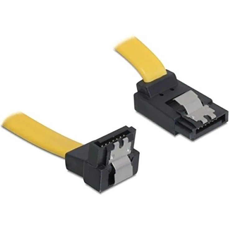 DeLOCK - Serial ATA-Kabel - Serial ATA 150/300 - Serial ATA, 7-polig - Serial ATA, 7-polig - 50cm - 90-Grad-Anschluss, verriegelt (82479)