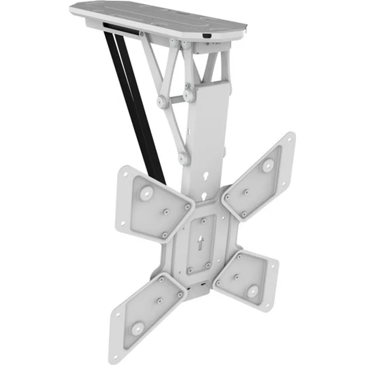 TV-Deckenhalterung 58,4 cm (23) - 139,7 cm (55) Ausziehbar, Schwenkbar, Motorisiert, Deckenhalter My Wall HL 12 WML Weiß