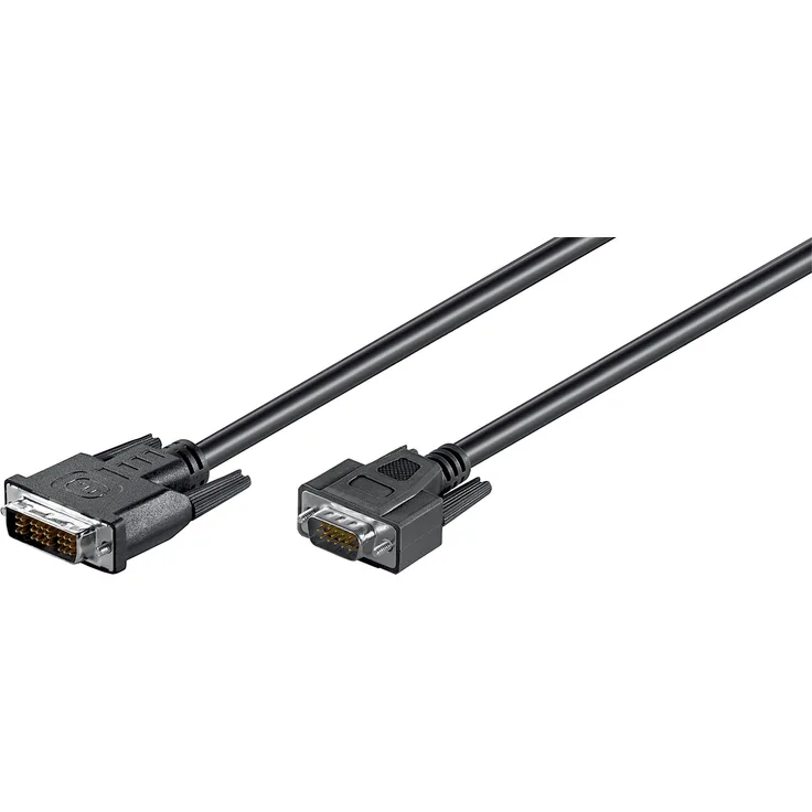 Wentronic DVI-I-VGA Kabel (DVI-I (12+5) Stecker auf 15 polig HD-Stecker) 1 m