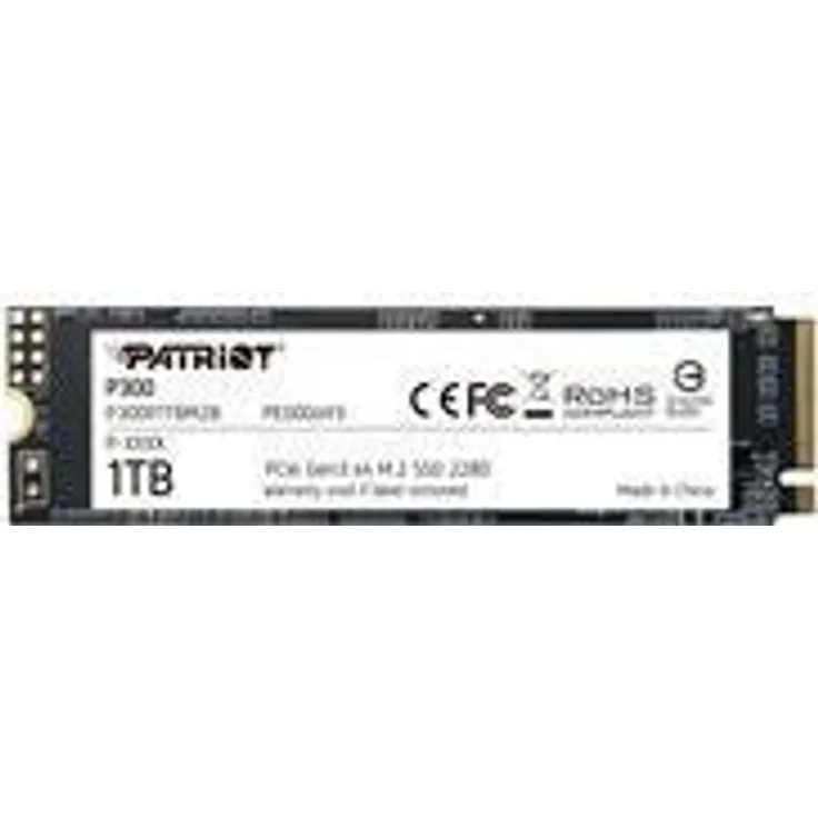 Patriot P300 - Solid-State-Disk - 1 TB - intern - M.2 2280 - PCI Express 3.0 x4 (NVMe) (P300P1TBM28)