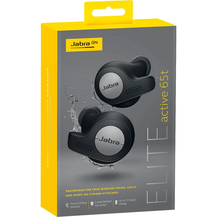 Jabra Elite Active 65t True Wireless In-Ear Kopfhörer, mit Bluetooth, Mikrofon, geeignet für Sport, schwarz – Bild 6