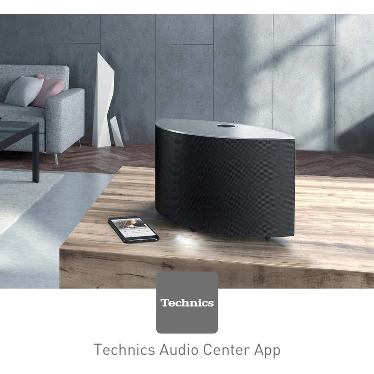 Technics Ottava SC-C30 Multiroom-Lautsprecher mit Google Assistant, Webradio, geeignet für Indoor, schwarz – Bild 5