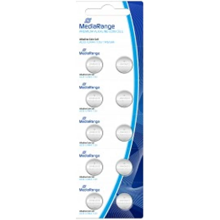 MediaRange Premium Alkaline Knopfzellen, AG13|LR44|1.5V, 10er Pack – Bild 1