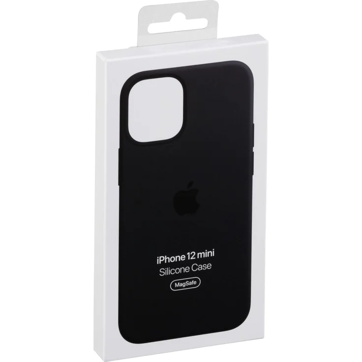Apple MHKX3ZM/A Silikon Case mit MagSafe, geeignet für Apple iPhone 12 mini, Handy-Schutzhülle, schwarz – Bild 2
