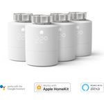 tado° Smartes Zusatz Heizkörper-Thermostat - Quattro Pack für Einzelraumsteuerung, Einfach selbst zu installieren, Designed in Germany