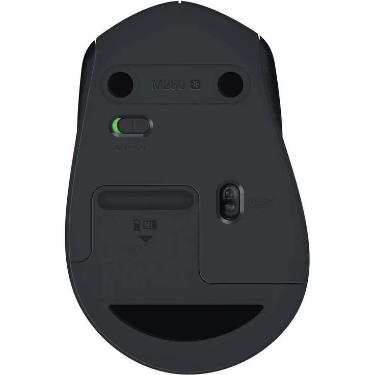 Logitech M280 Kabellose Maus, 2.4 GHz Verbindung via Nano-USB-Empfänger, 1000 DPI Optischer Sensor, 18-Monate Akkulaufzeit, 3 Tasten, PC-Mac - Schwarz – Bild 5