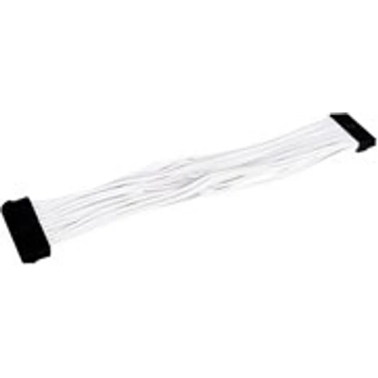 SilverStone SST-PP07-MBW - Netzteil-Verlängerungskabel 30cm Motherboard 24pin auf 24pin, weiss