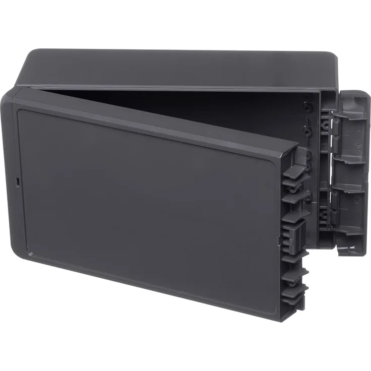 Bopla Bocube B 221309 ABS-7024 96035234 Wall-mount enclosure, Fitting bracket 125 x 231 x 90 Acrylonitrile butadiene styrene