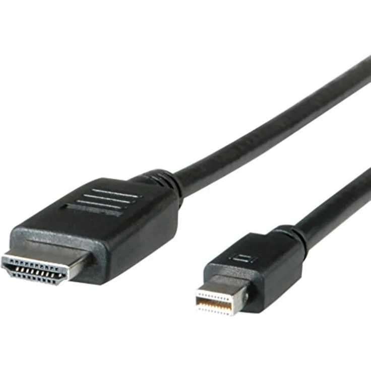 ROLINE Mini DisplayPort Kabel, Mini DP-UHDTV, ST-ST, schwarz, 2,0 m