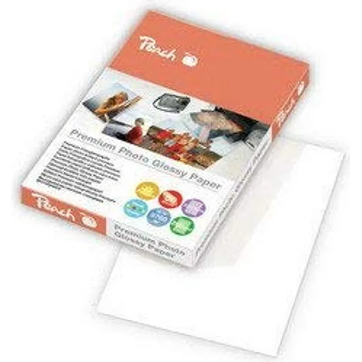 Peach PIP200-03 Premium Photo Glossy Papier, 10 x 15 cm, 260 g m², 50 Blatt