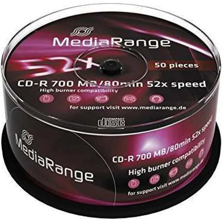 Mediarange CD-R 80min/700MB, 50er Spindel (MR207)