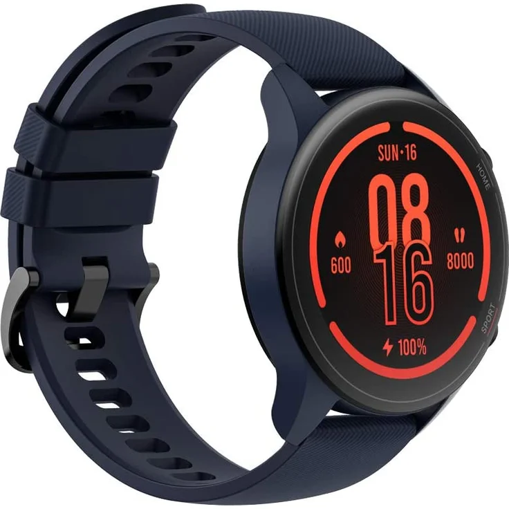 Xiaomi Mi Watch Smartwatch GPS, Unisex, 46x53mm, Silikonarmband, Navy Blue – Bild 1