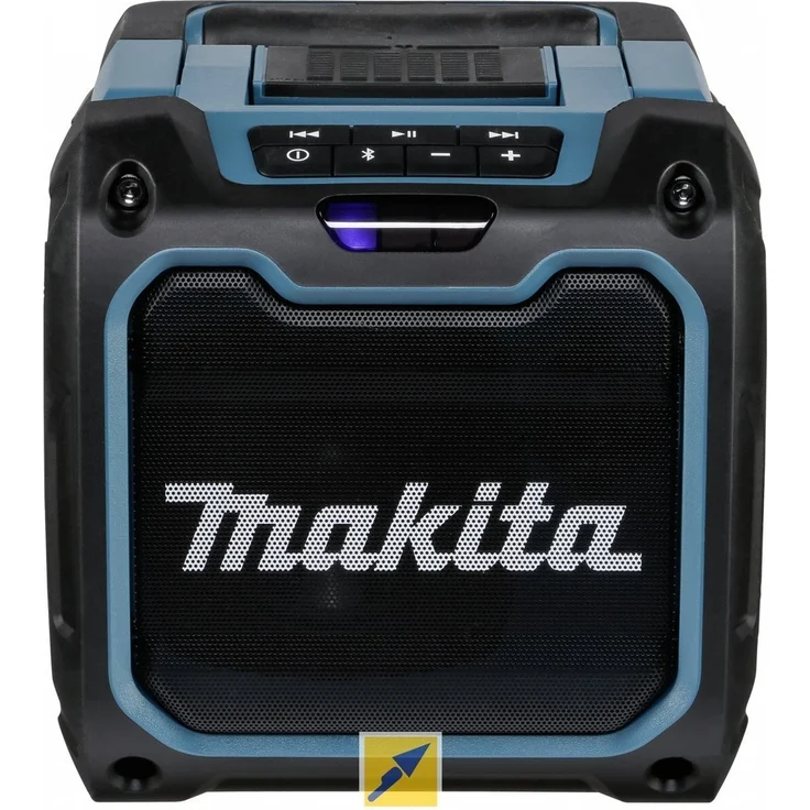 Makita DMR200 Akku-Lautsprecher Bluetooth-Lautsprecher mit Display, wasserdicht, grün, schwarz – Bild 4