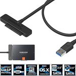 Sabrent Festplatten - Zubehör Gehäuse Adapter USB 3.0 zu SSD - 2,5-Zoll-SATA-Festplatten Adapter [Optimiert für SSD, Unterstützt UASP SATA III] (EC-SSHD) - Preisvergleich