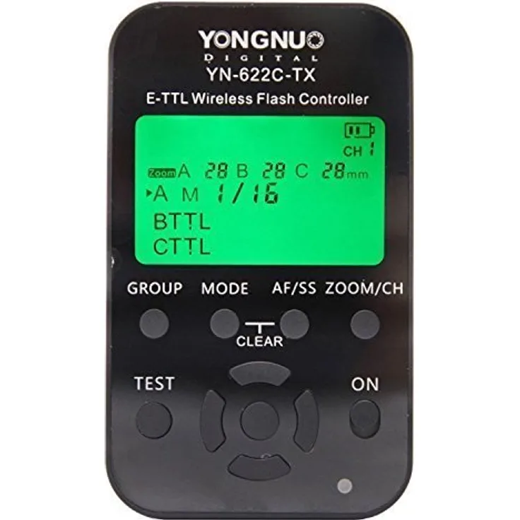 Yongnuo YN-622C-TX E-TTL Funkauslöser für Canon 500D 550D 600D 650D 700D 1000D 1100D 50D 60D 70D 1D 1D2 1D3 1D4 1Ds 1Ds2 1Ds3 1DX 1DC 5D 5D2 5D3 6D 7D Blitzgerät: Canon 580EX 580EXII 600EX, YongNuo 565EX 565EXII 568EX 568EXII