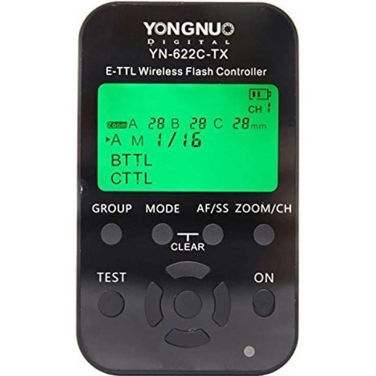 Yongnuo YN-622C-TX E-TTL Funkauslöser für Canon 500D 550D 600D 650D 700D 1000D 1100D 50D 60D 70D 1D 1D2 1D3 1D4 1Ds 1Ds2 1Ds3 1DX 1DC 5D 5D2 5D3 6D 7D Blitzgerät: Canon 580EX 580EXII 600EX, YongNuo 565EX 565EXII 568EX 568EXII – Bild 1