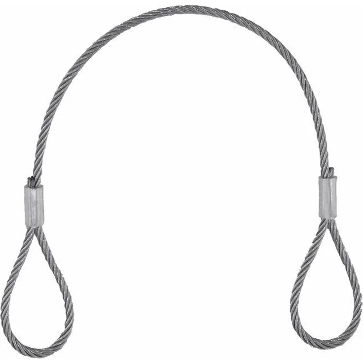 EUROLITE Stahlseil (SC) 400x3mm silber ohne Verbinder