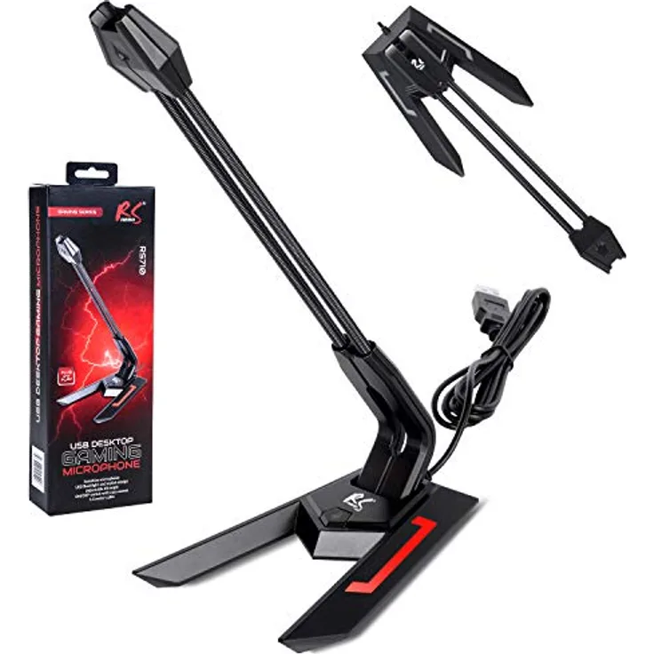 NanoRS USB Desktop Gaming Microphone Schwarz (RS710) (PC)