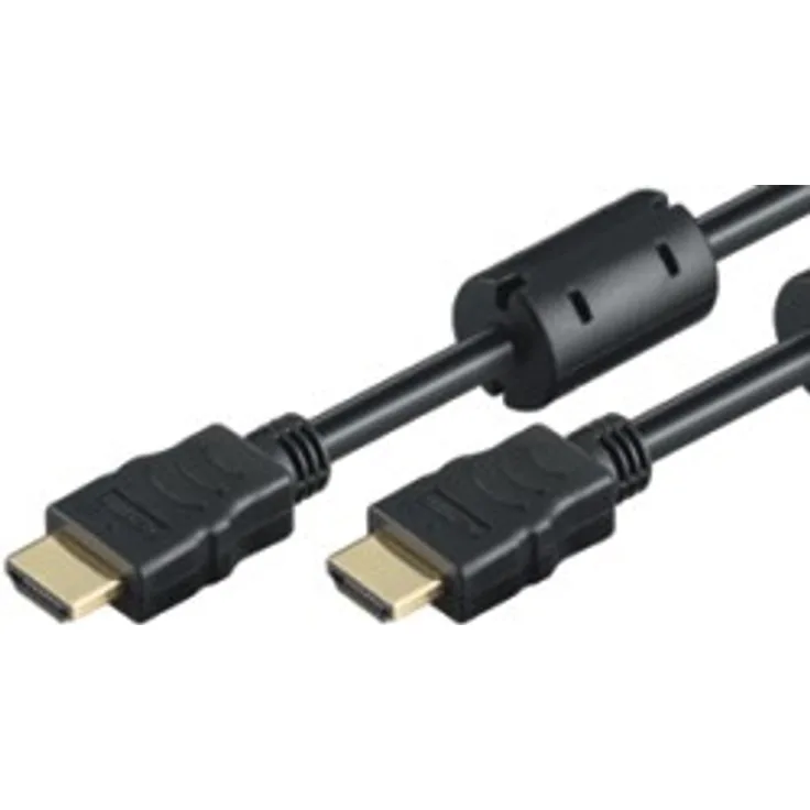 Goobay 31909 High Speed HDMI Kabel mit Ethernet, Vergoldet, HDMI-Stecker (Typ A) > HDMI-Stecker (Typ A)