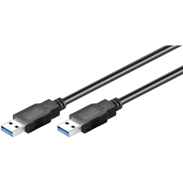GOOBAY Mcab USB-Kabel (9-polig USB Typ A (M) - 9-polig USB Typ A (M), 1,8 m, USB 3,0) schwarz