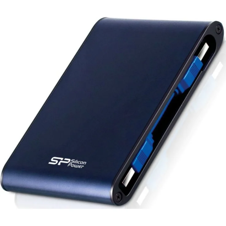 SILICON POWER Armor A80 - Festplatte - 1 TB - extern (tragbar) - 2.5 Zoll (6.4 cm) - USB 3.0 - Blau (SP010TBPHDA80S3B) – Bild 1