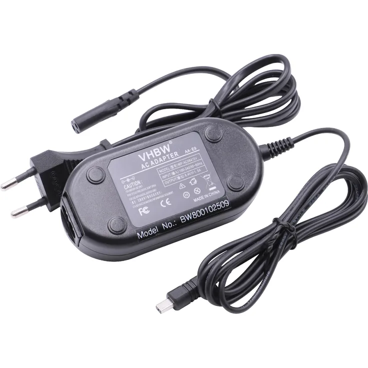 vhbw 220 V Kamera Netzteil (8,4 V / 1,5 A) passend für Samsung SC-, HMX-, SMX-Serie, z.B.SC-D60, SMX-F30, HMX-H105 Ersetzt Originalzubehör: AA-E9(A)